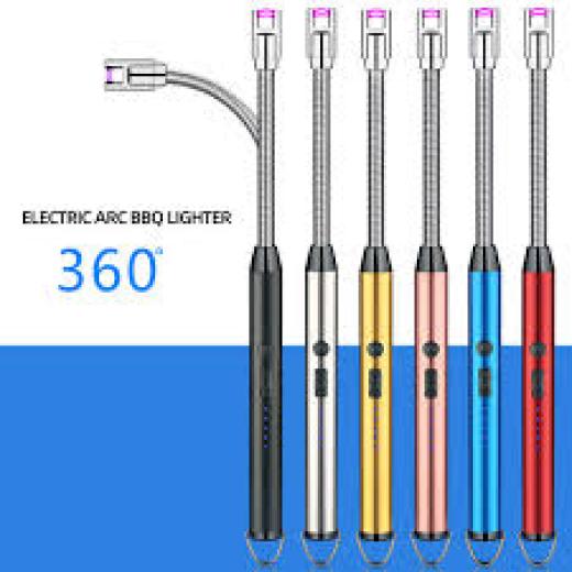 Long Candle Kitchen Electric Usb Lighter Bbq Rechargeable Windproff Jos Torch Electric Plasma Arc Lighter Smoking